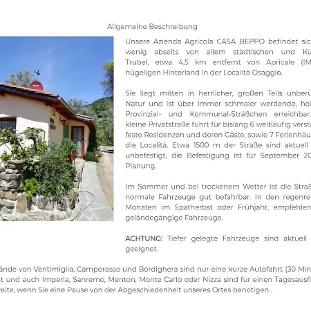 Casa Lucertola Lodge Apricale